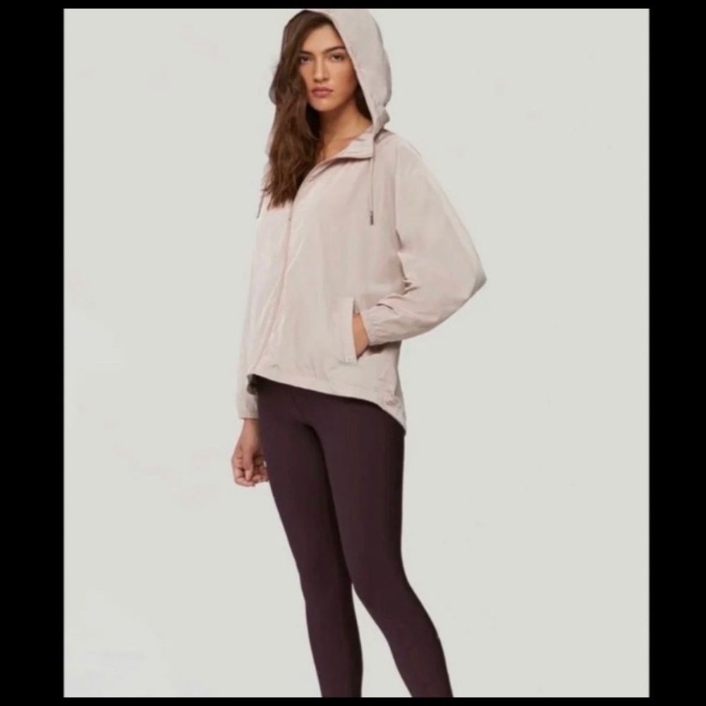 SOIA & KYO Oaklynn Rose Quartz Water-Repellent Jacket With Hood